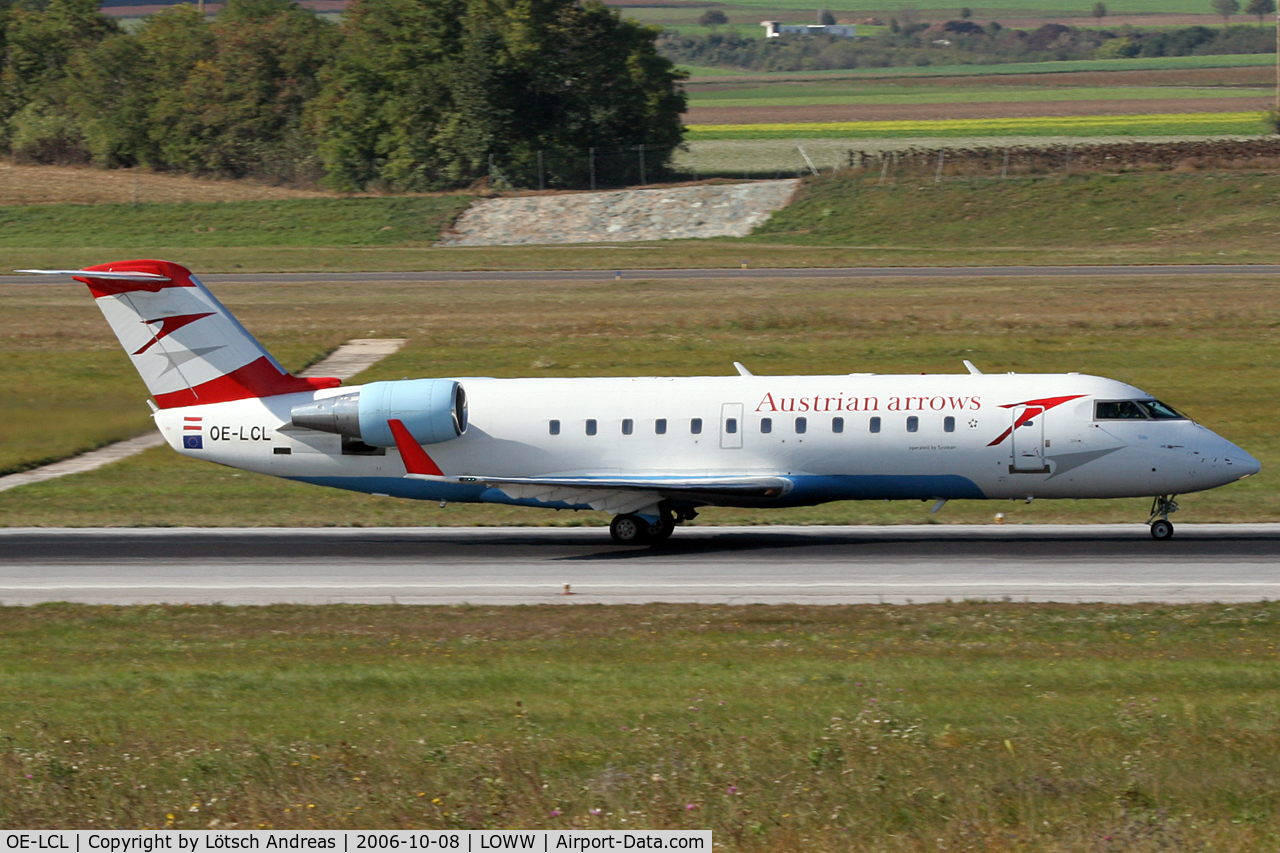 OE-LCL, 1997 Canadair CRJ-200LR (CL-600-2B19) C/N 7167, take off roll RWY 34