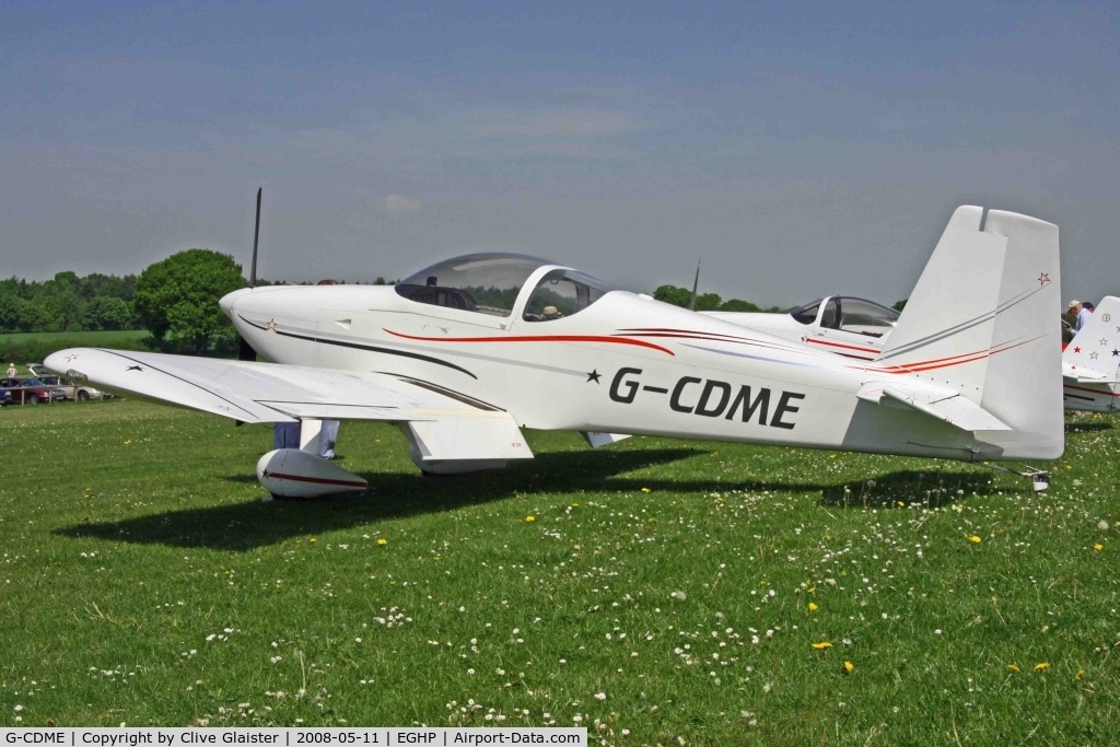 G-CDME, 2006 Vans RV-7 C/N PFA 323-14151, Originally owned to and currently in private hands since new in May 2005.