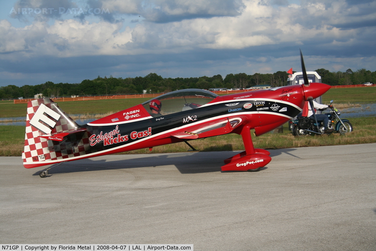 N71GP, 2007 MX Aircraft MX2 C/N 5, Greg Poe MX2