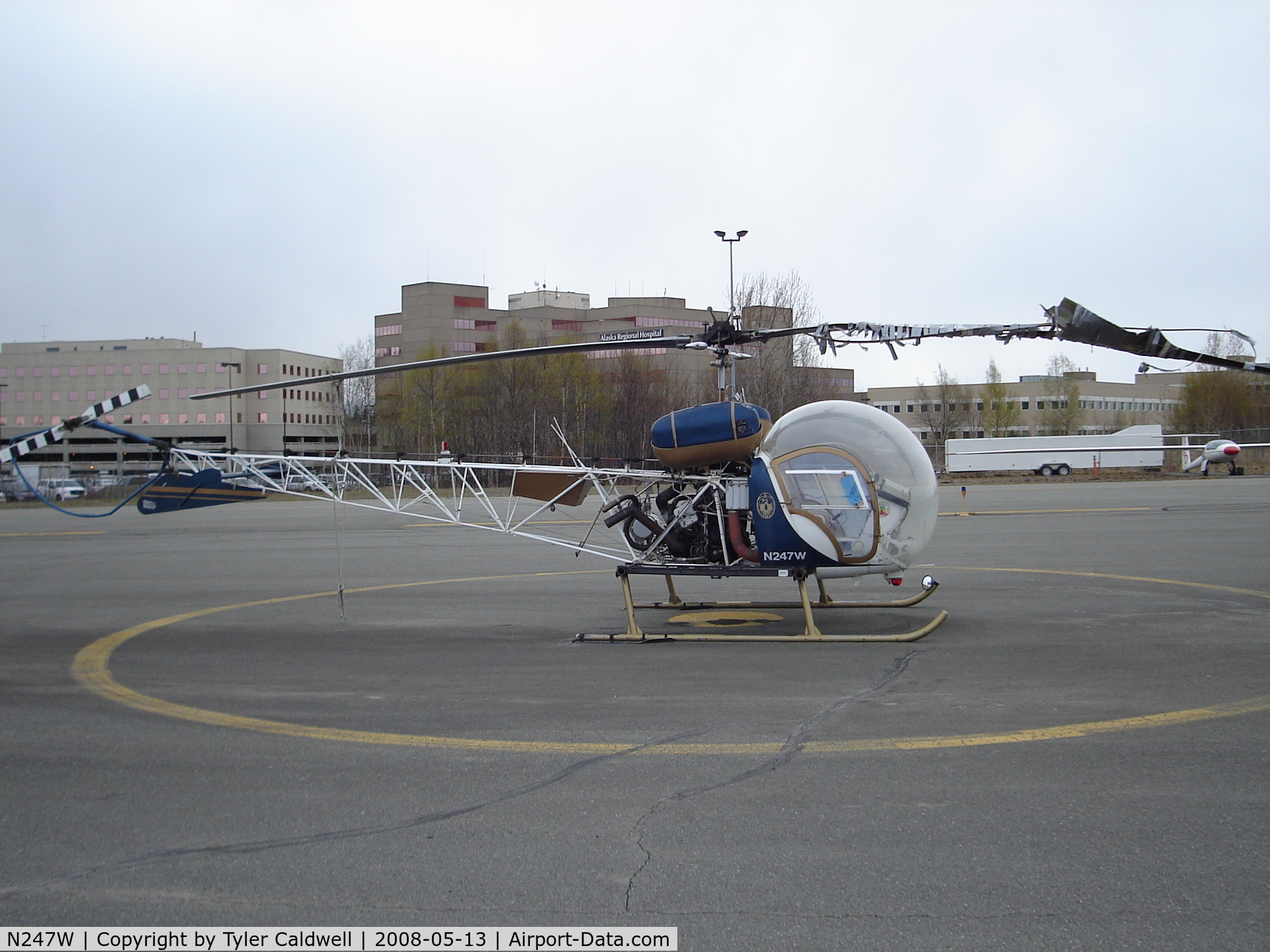 N247W, 1968 Bell 47G-3B-2 C/N 6683, Merrill Field, Anchorage Alaska