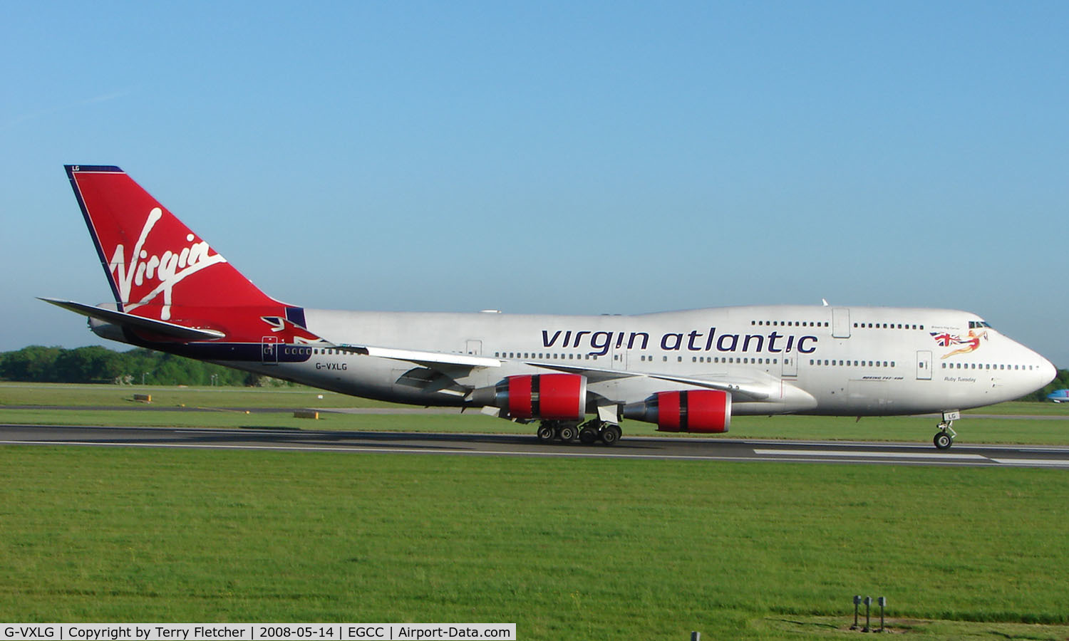 G-VXLG, 1998 Boeing 747-41R C/N 29406, Some of the typical traffic that can be seen at Manchester (Ringway)  International