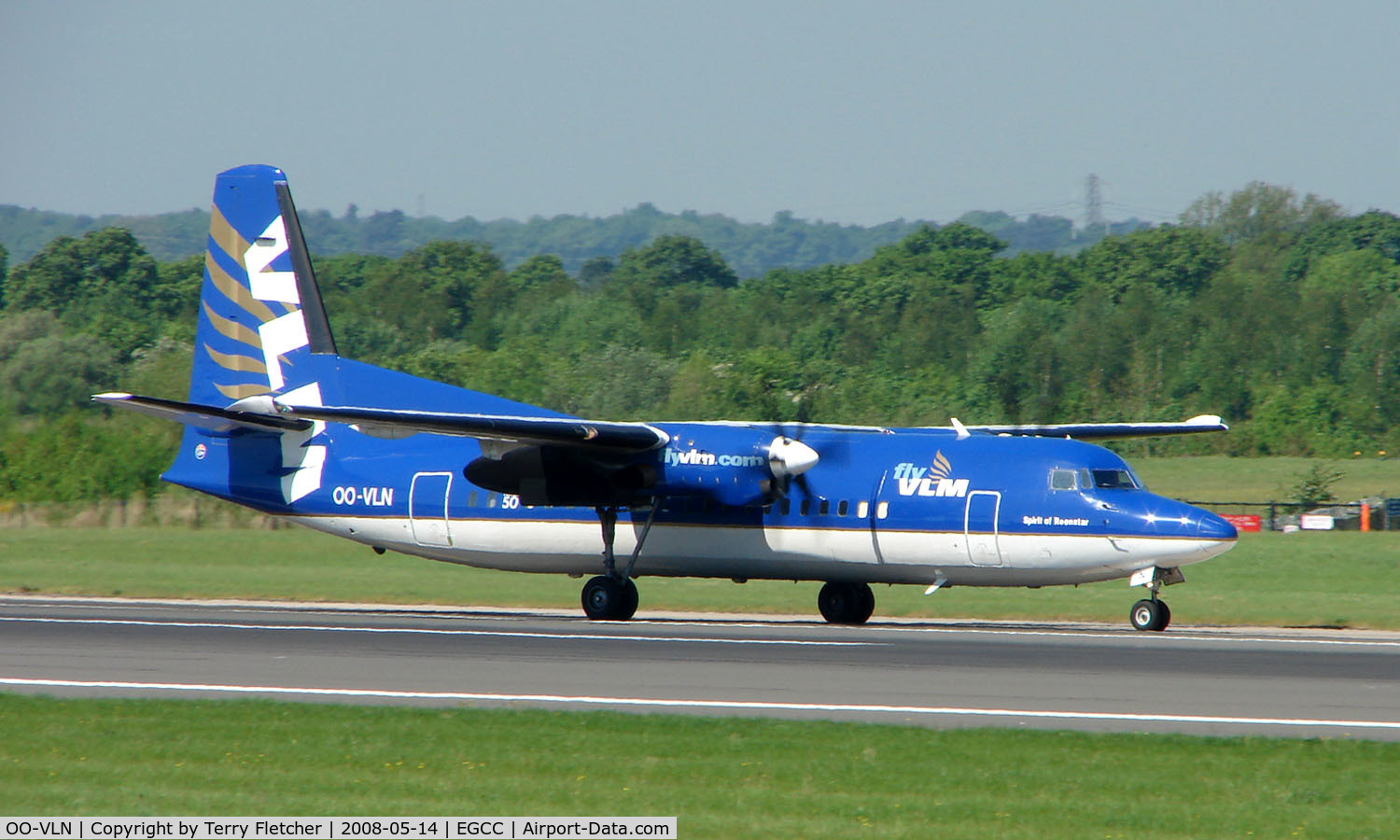 OO-VLN, 1989 Fokker 50 C/N 20145, Some of the typical traffic that can be seen at Manchester (Ringway)  International