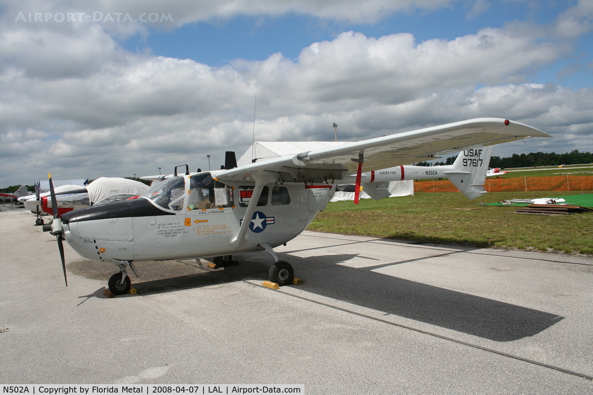 N502A, 1969 Cessna M337B (O-2A) Super Skymaster C/N 337M-0415 (69-7617), Cessna O-2