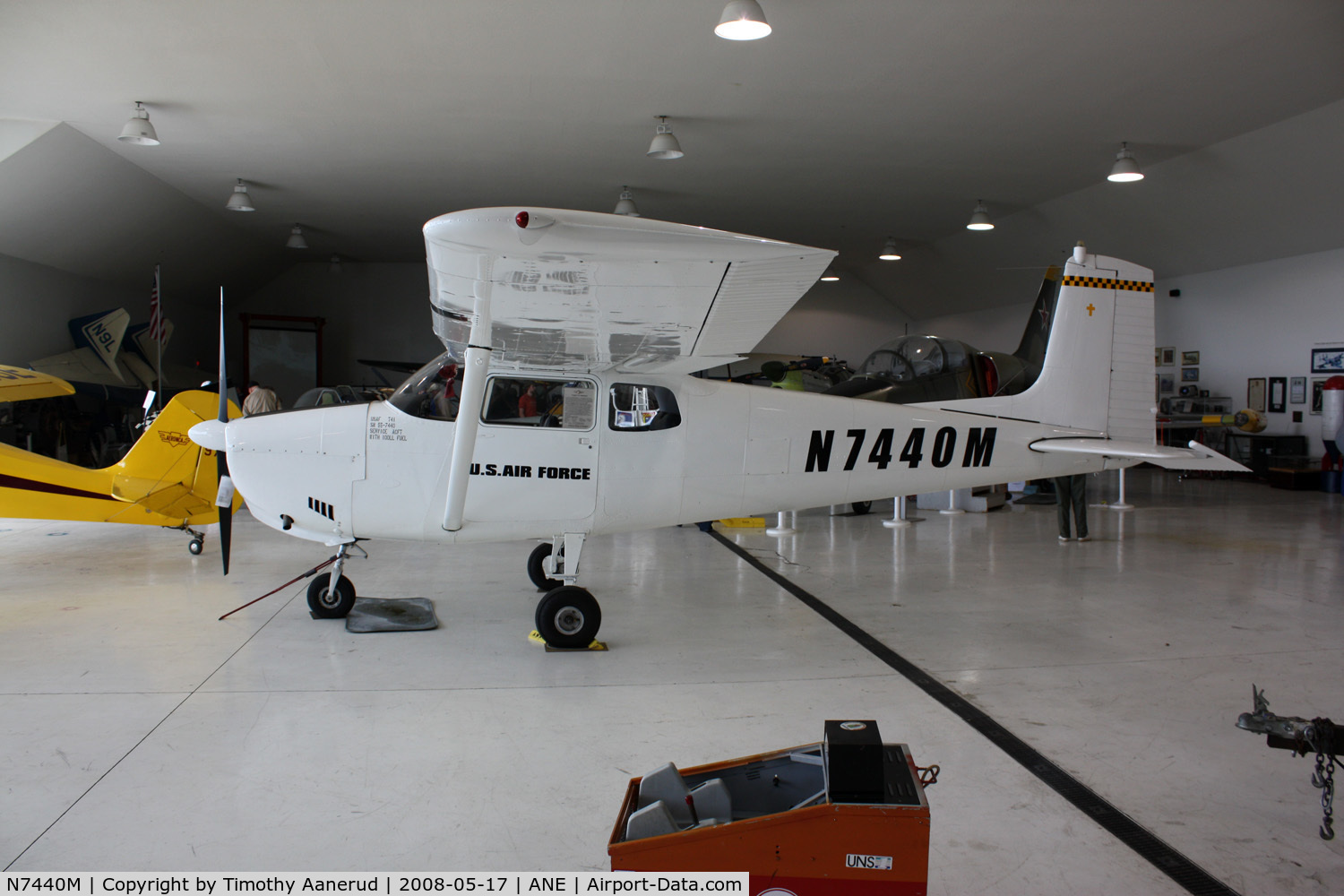 N7440M, 1959 Cessna 175 Skylark C/N 55740, American Wings Museum. T-41 wanna be.