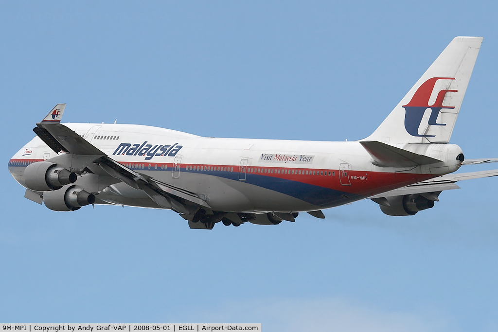 9M-MPI, 1996 Boeing 747-4H6 C/N 27672, Malaysia Airlines 747-400