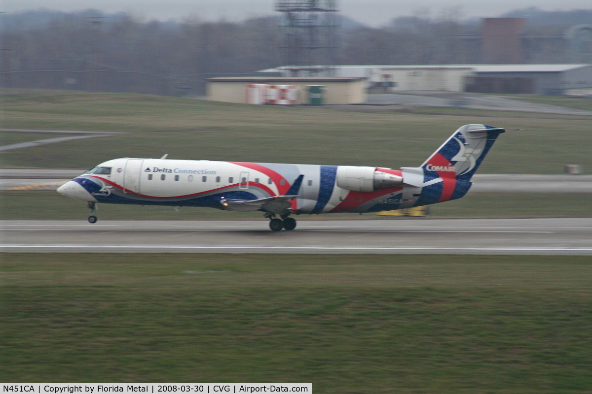 N451CA, 2001 Bombardier CRJ-200ER (CL-600-2B19) C/N 7562, Comair 25th Anniversary