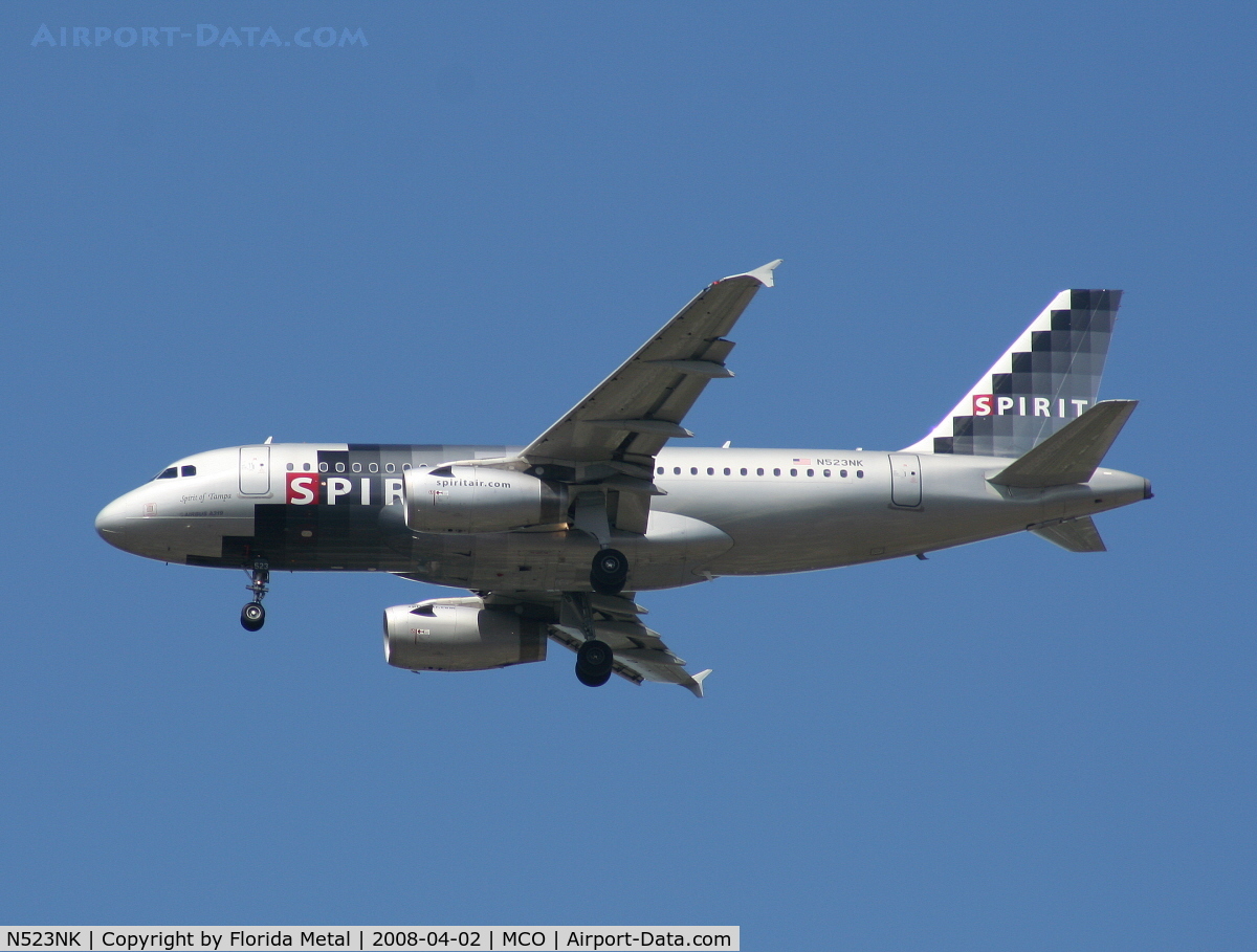N523NK, 2006 Airbus A319-132 C/N 2898, Spirit