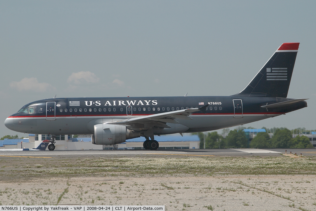 N766US, 2000 Airbus A319-112 C/N 1378, US Airways Airbus 319