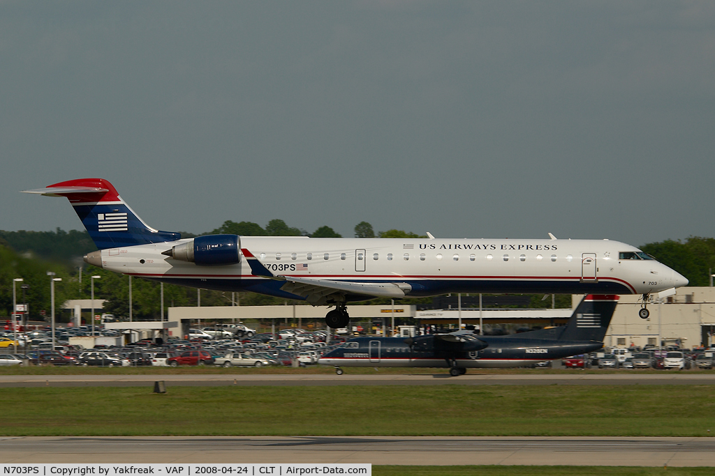 N703PS, 2004 Bombardier CRJ-701 (CL-600-2C10) Regional Jet C/N 10137, PSA Regionaljet 700 in US AIrways colors