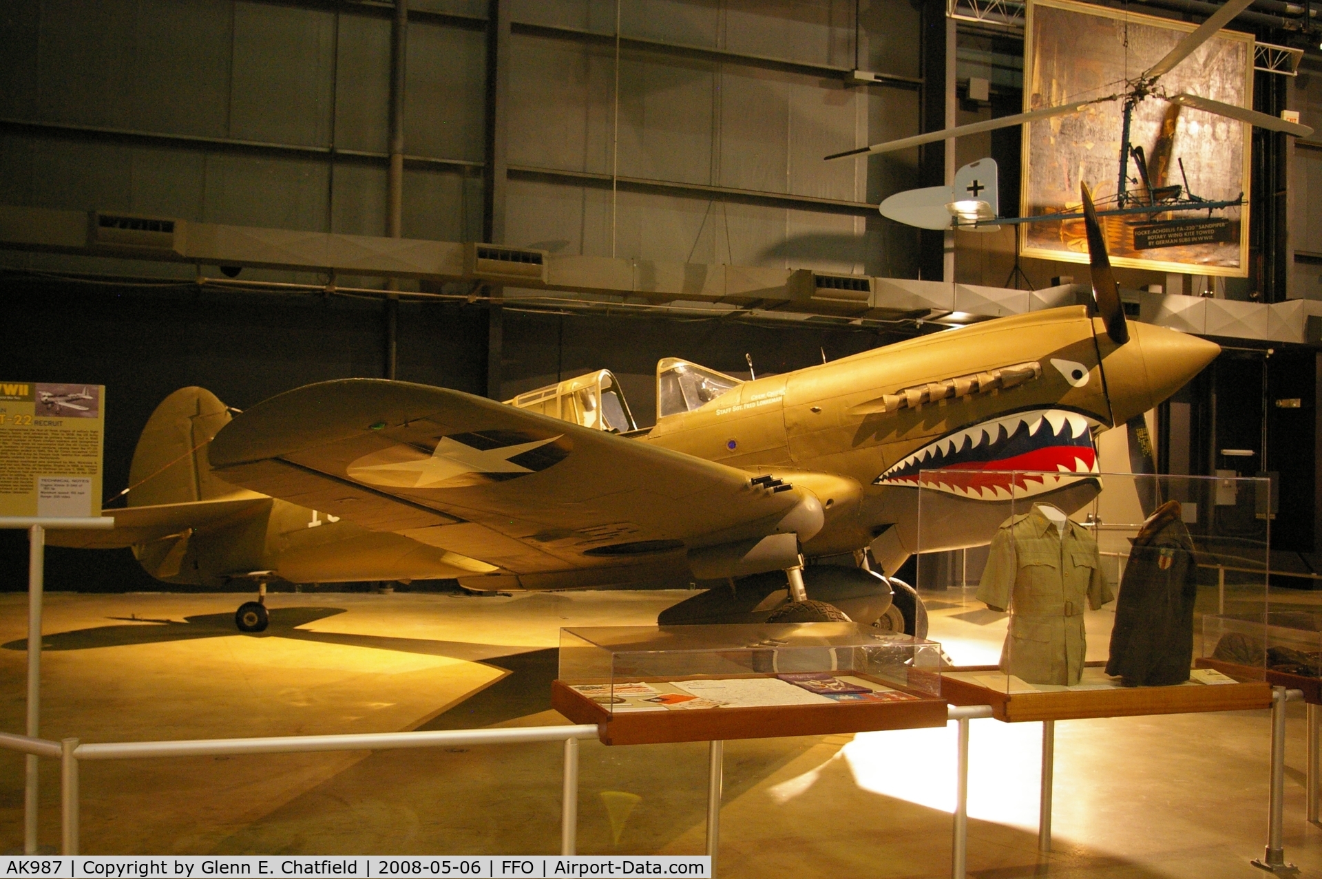 AK987, 1942 Curtiss P-40E Kittyhawk 1A C/N 18731, Displayed at the National Museum of the U.S. Air Force