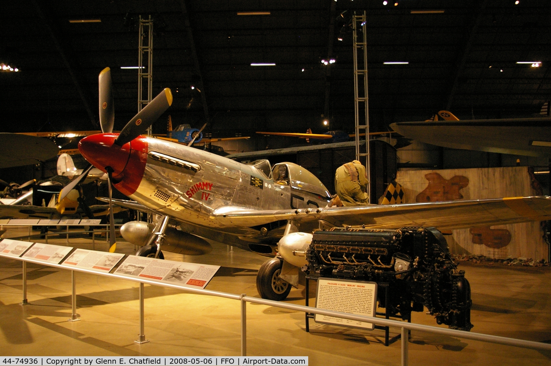 44-74936, 1944 North American P-51D-30-NA Mustang C/N 122-41476, Displayed at the National Museum of the U.S. Air Force