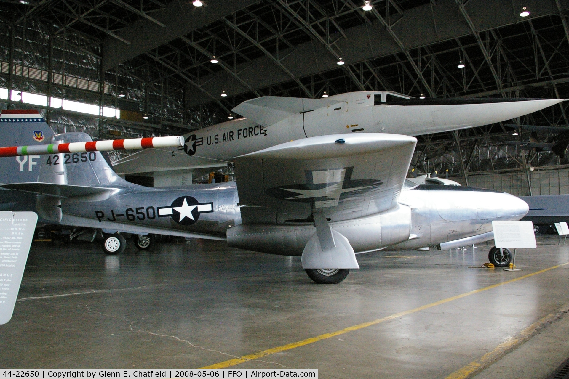 44-22650, 1944 Bell P-59B Airacomet C/N 27-58, At the National Museum of the U.S. Air Force annex building