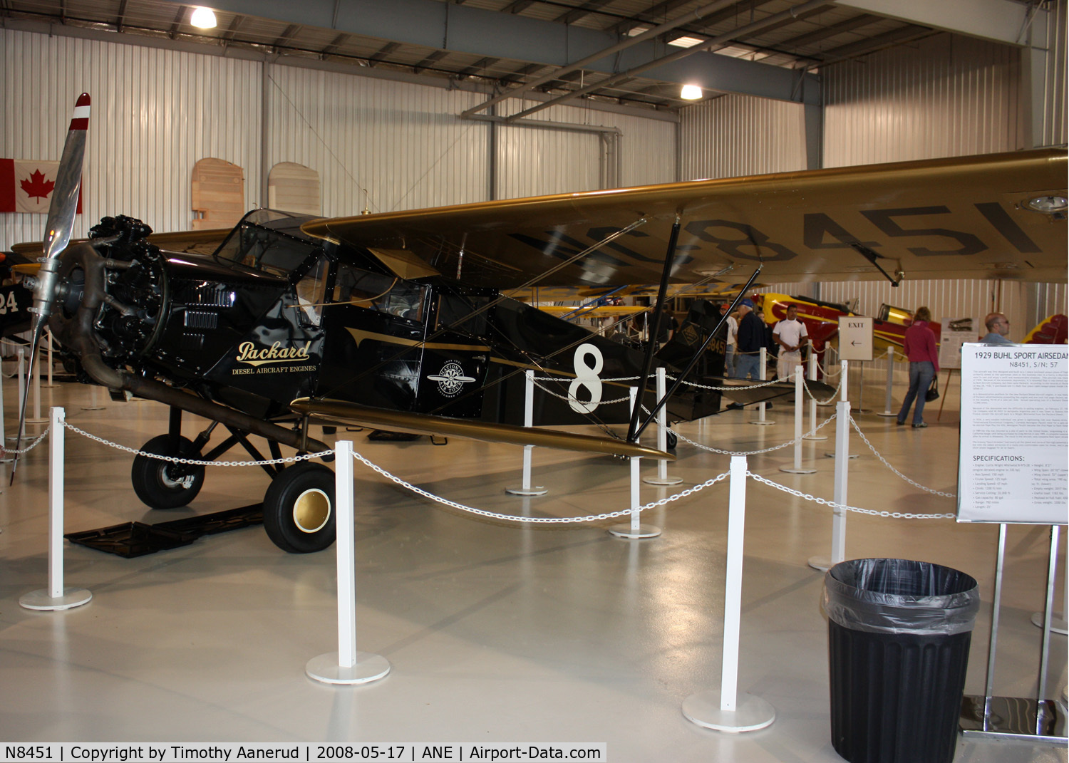 N8451, 1929 Buhl CA-3E C/N 57, Golden Wings Museum