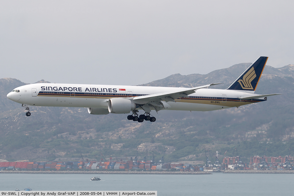 9V-SWL, 2007 Boeing 777-312/ER C/N 34577, Singapore Airlines 777-300