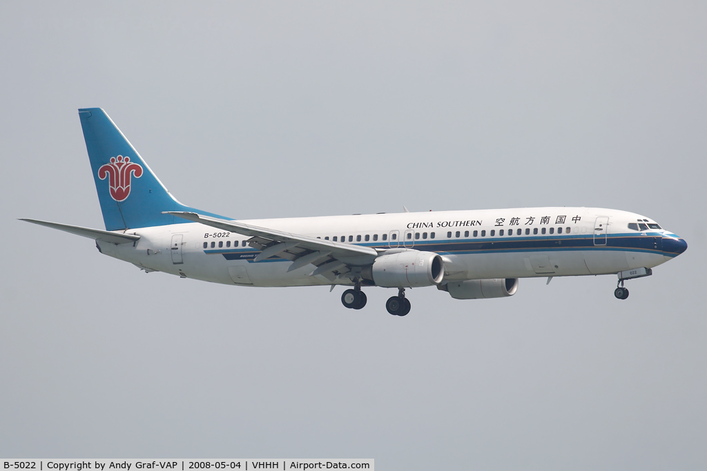 B-5022, 2003 Boeing 737-81B C/N 32928, China Southern 737-800