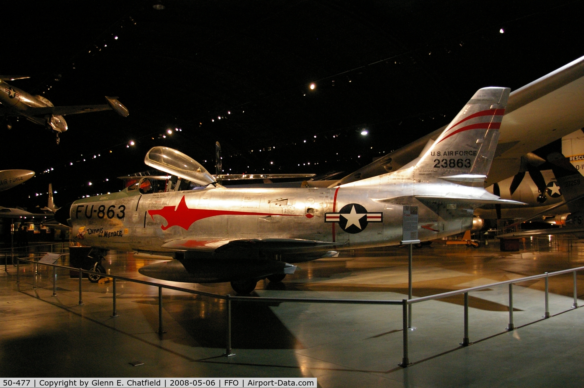 50-477, 1952 North American F-86D Sabre C/N 190-266, F-86D displayed at the National Museum of the U.S. Air Force