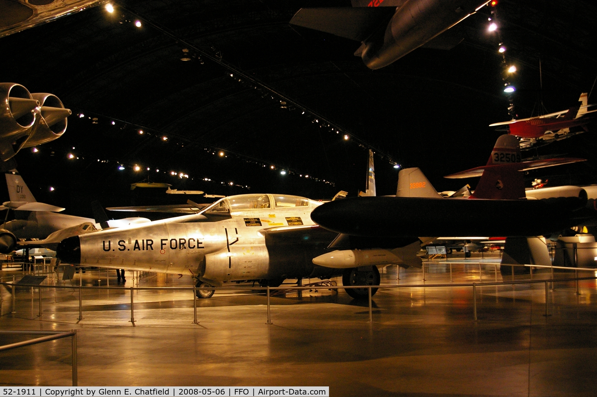 52-1911, 1952 Northrop F-89D Scorpion C/N Not found 52-1911, F-89D displayed at the National Museum of the U.S. Air Force