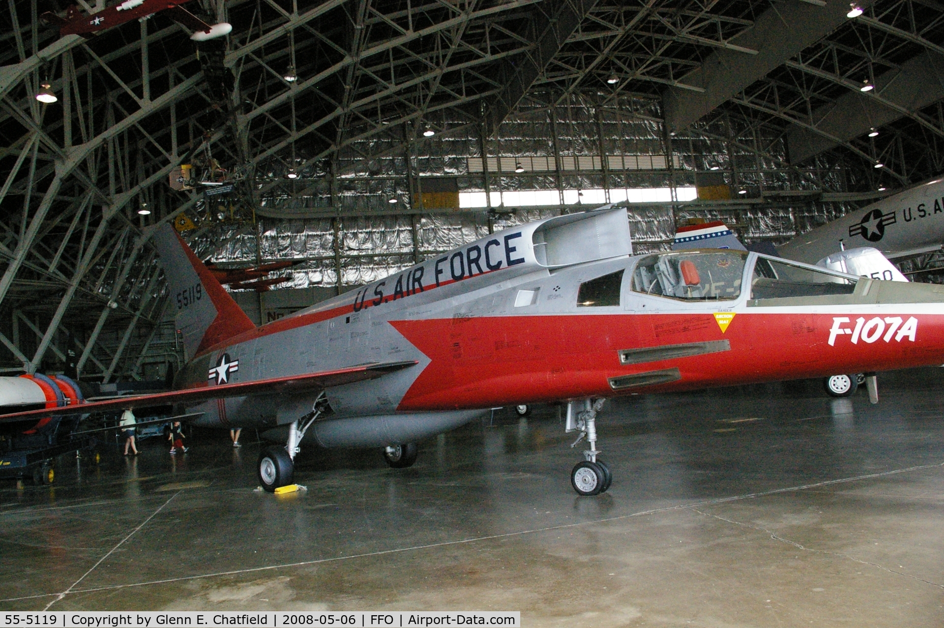 55-5119, 1955 North American F-107A C/N 212-2, Displayed at the National Museum of the U.S. Air Force