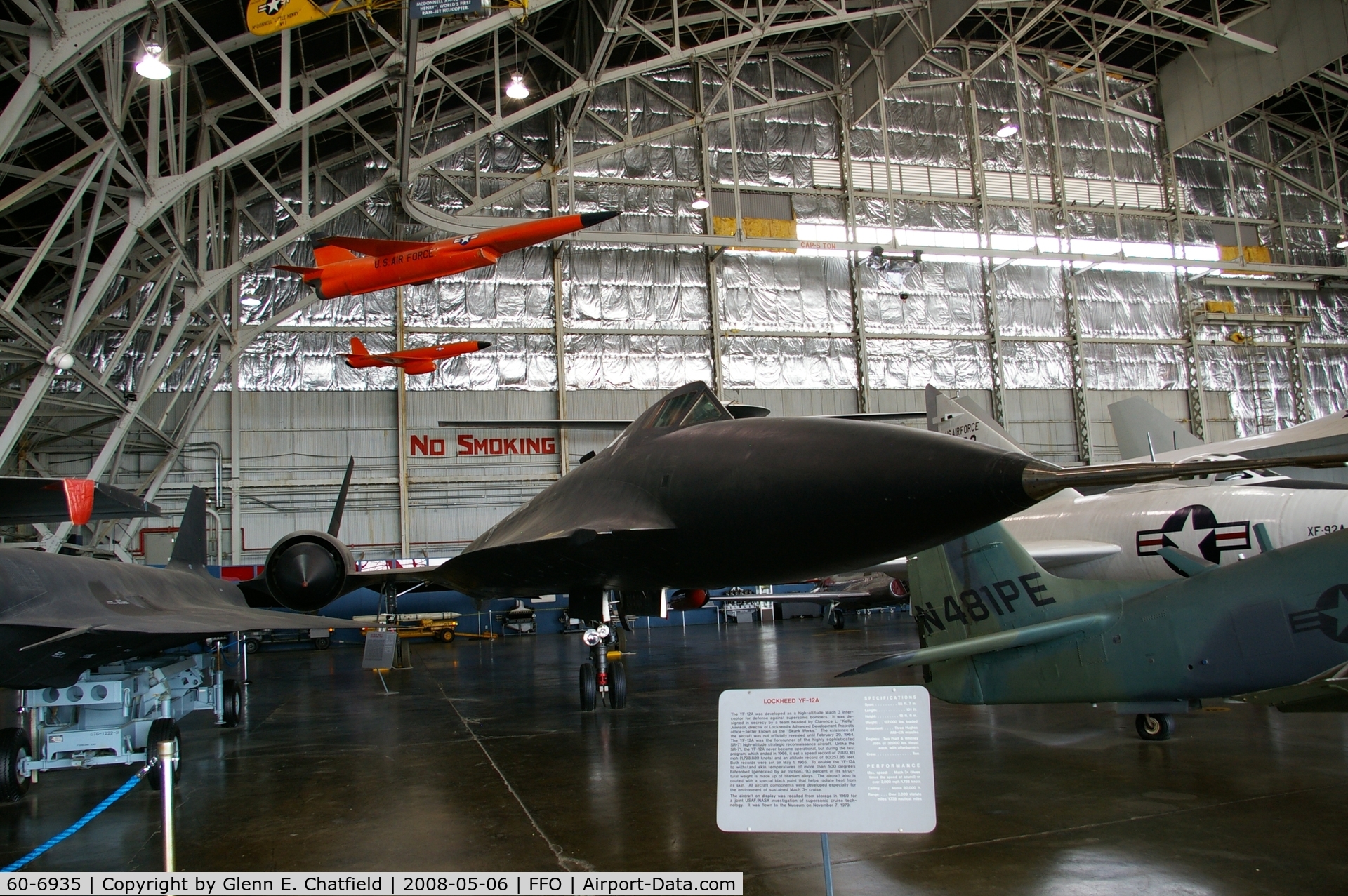 60-6935, 1963 Lockheed YF-12A C/N 1002, Displayed at the National Museum of the U.S. Air Force