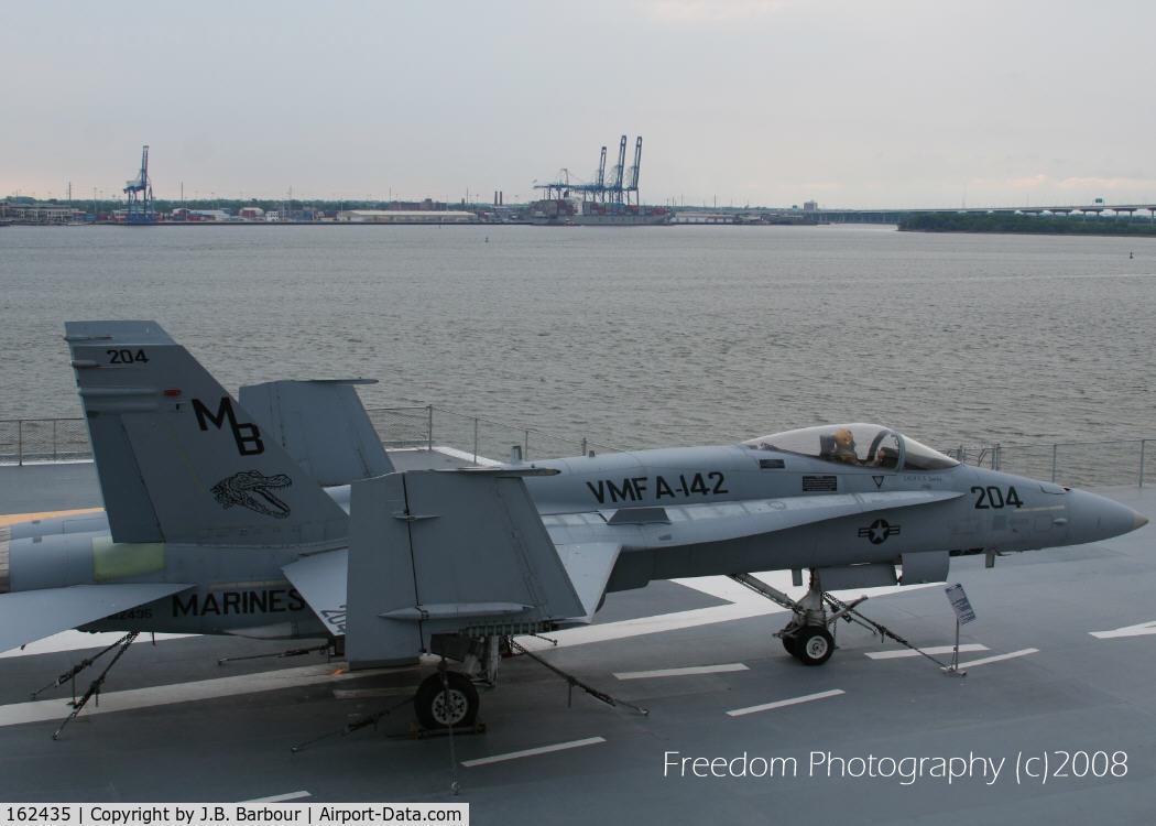 162435, McDonnell Douglas F/A-18A Hornet C/N 0278/A224, From the USS Yorktown in Charlston, SC
