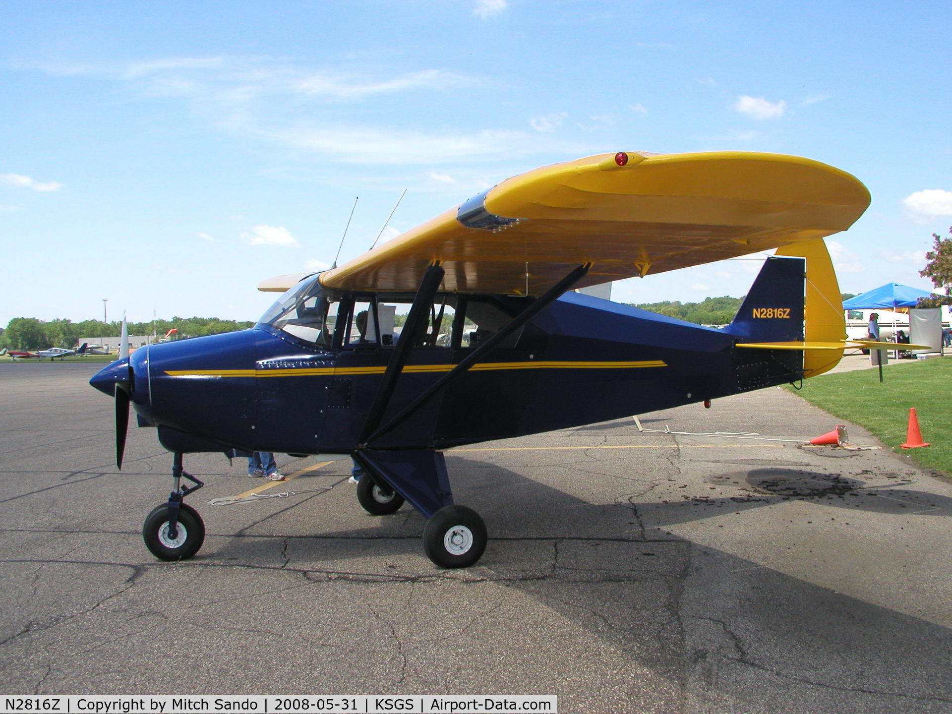 N2816Z, 1959 Piper PA-22-150 C/N 22-6818, Fleming Field Fly-In 2008.