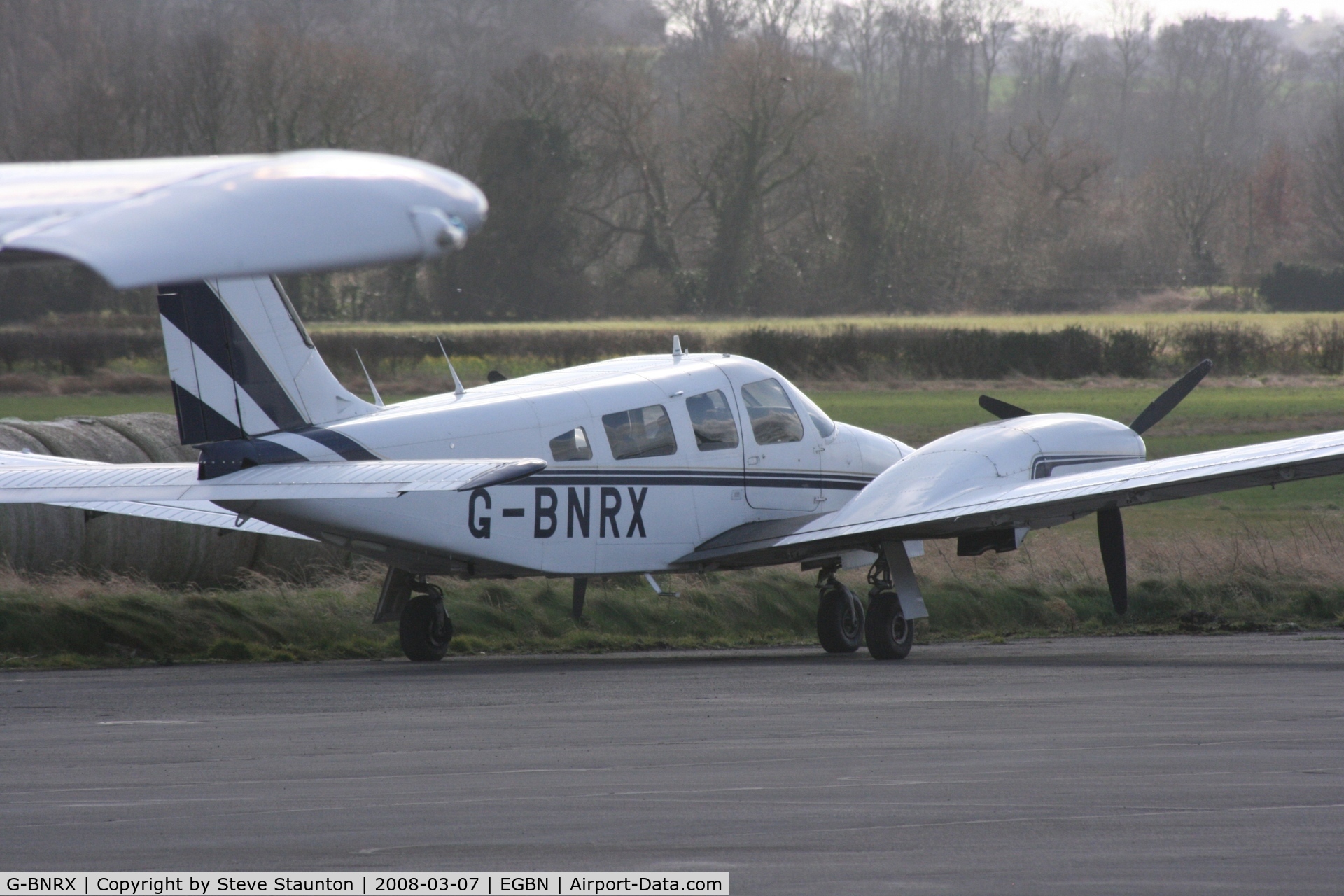 G-BNRX, 1979 Piper PA-34-200T Seneca II C/N 34-7970336, Taken at Nottingham Airport