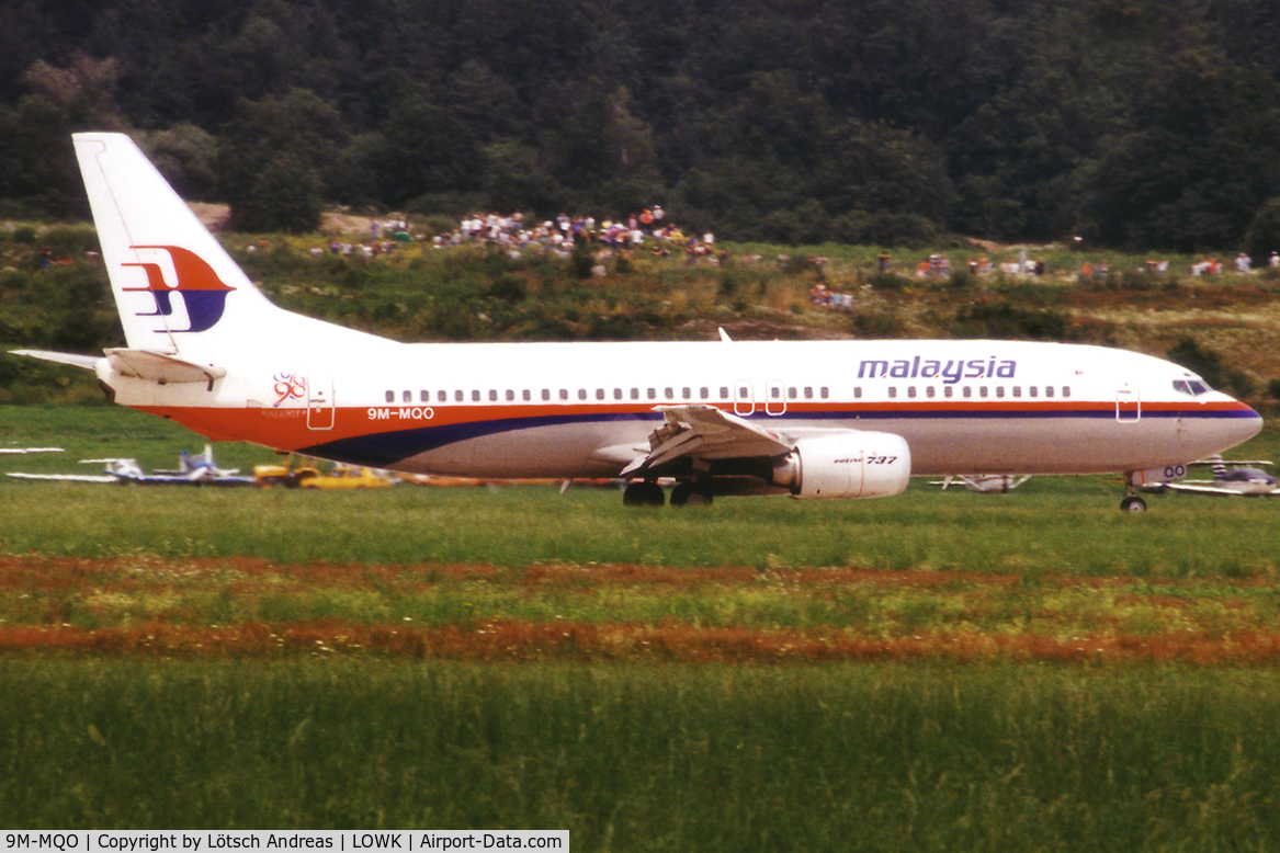 9M-MQO, 1997 Boeing 737-4H6 C/N 27674, Summer 1998, used from Lauda Air