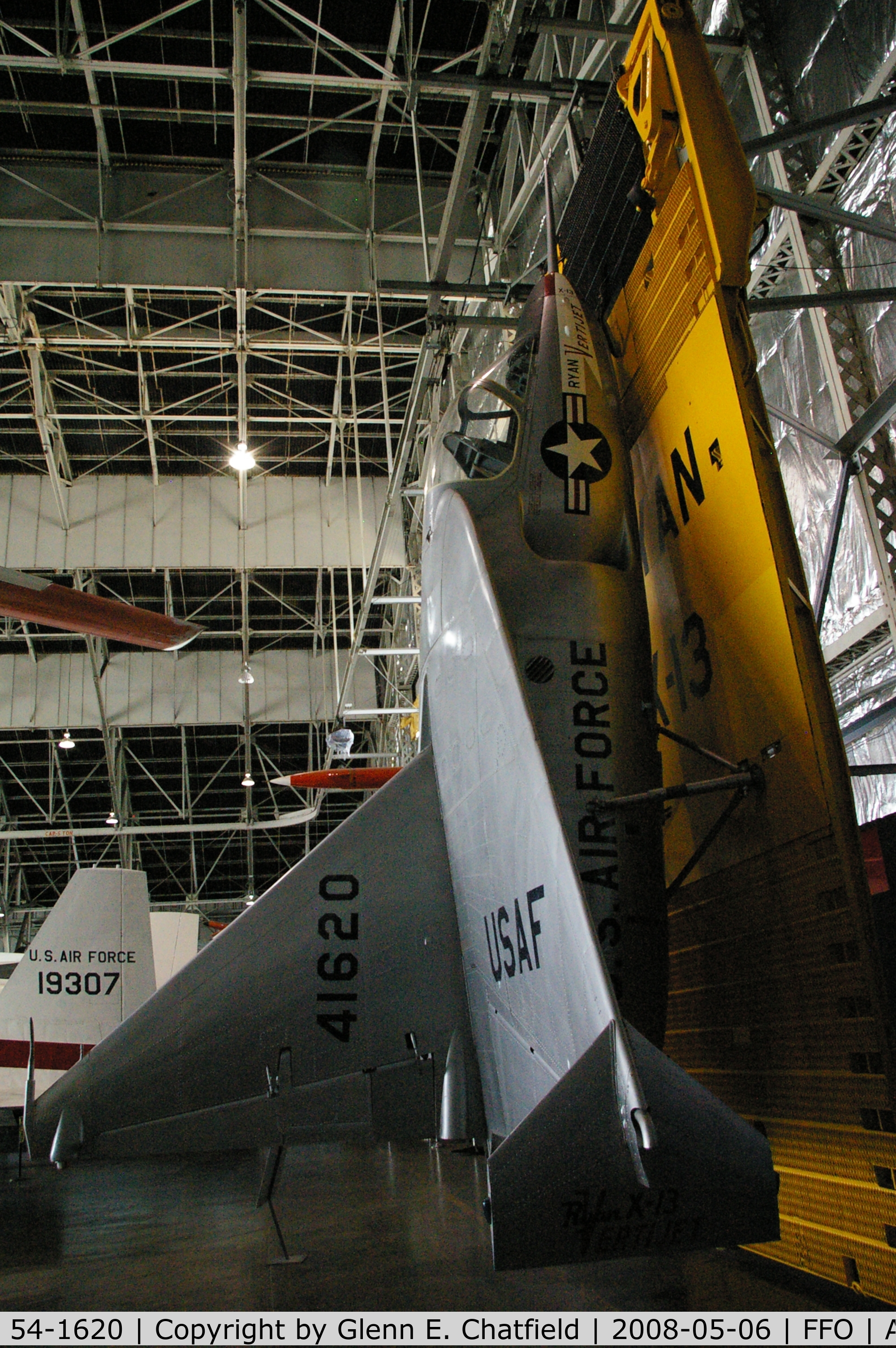 54-1620, 1954 Ryan X-13-RY Vertijet C/N Not found 54-1620, Displayed at the National Museum of the U.S. Air Force