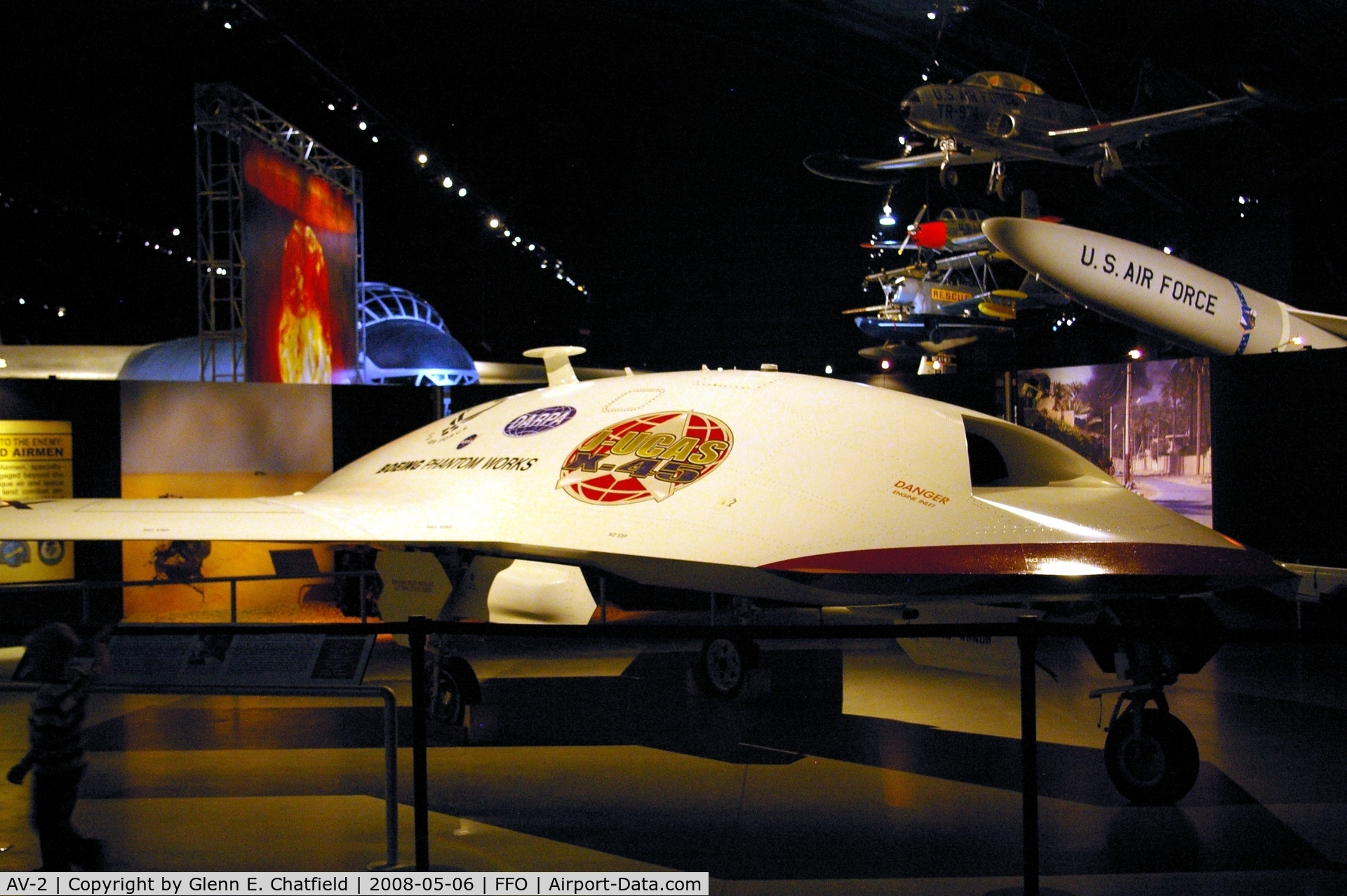 AV-2, 2000 Boeing X-45A C/N Unknown, X-45A displayed at the National Museum of the U.S. Air Force