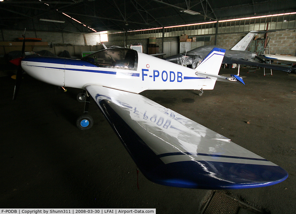 F-PODB, Bernard Brichler Cabrix C/N 01, Inside Airclub's hangard...