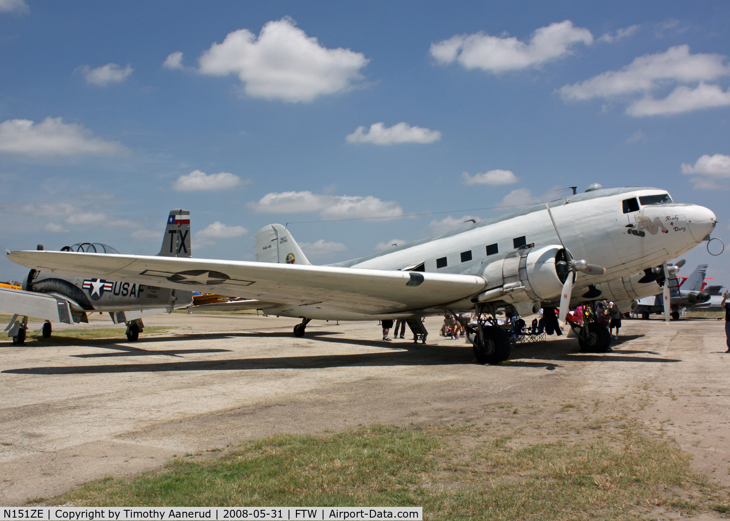 N151ZE, 1944 Douglas DC-3 C/N 50783, Douglas R4D-6, Cowtown Warbird Roundup 2008, BuNo 50783