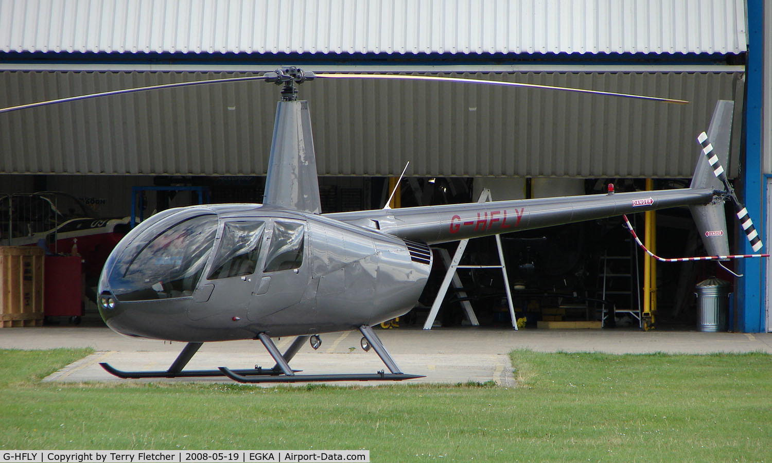 G-HFLY, 2007 Robinson R44  Raven II C/N 11876, A pleasant May evening at Shoreham Airport , Sussex , UK