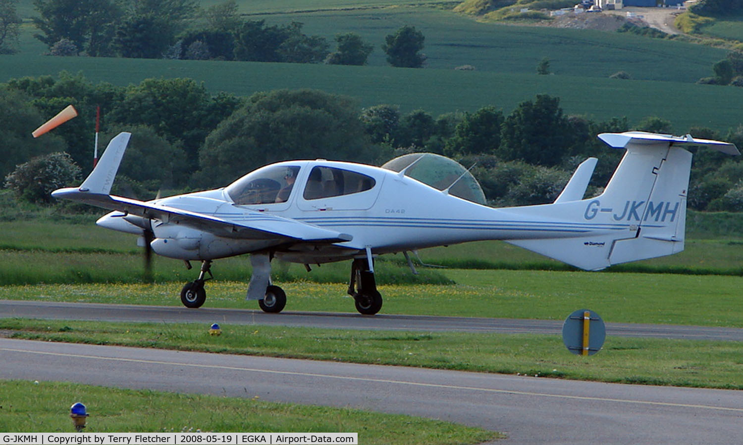 G-JKMH, 2006 Diamond DA-42 Twin Star C/N 42.168, A pleasant May evening at Shoreham Airport , Sussex , UK