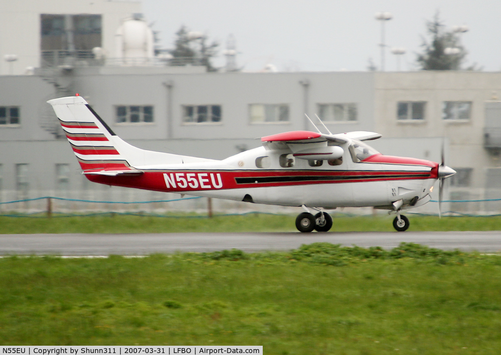 N55EU, 1979 Cessna P210N Pressurised Centurion C/N P21000394, Take off rwy 32R