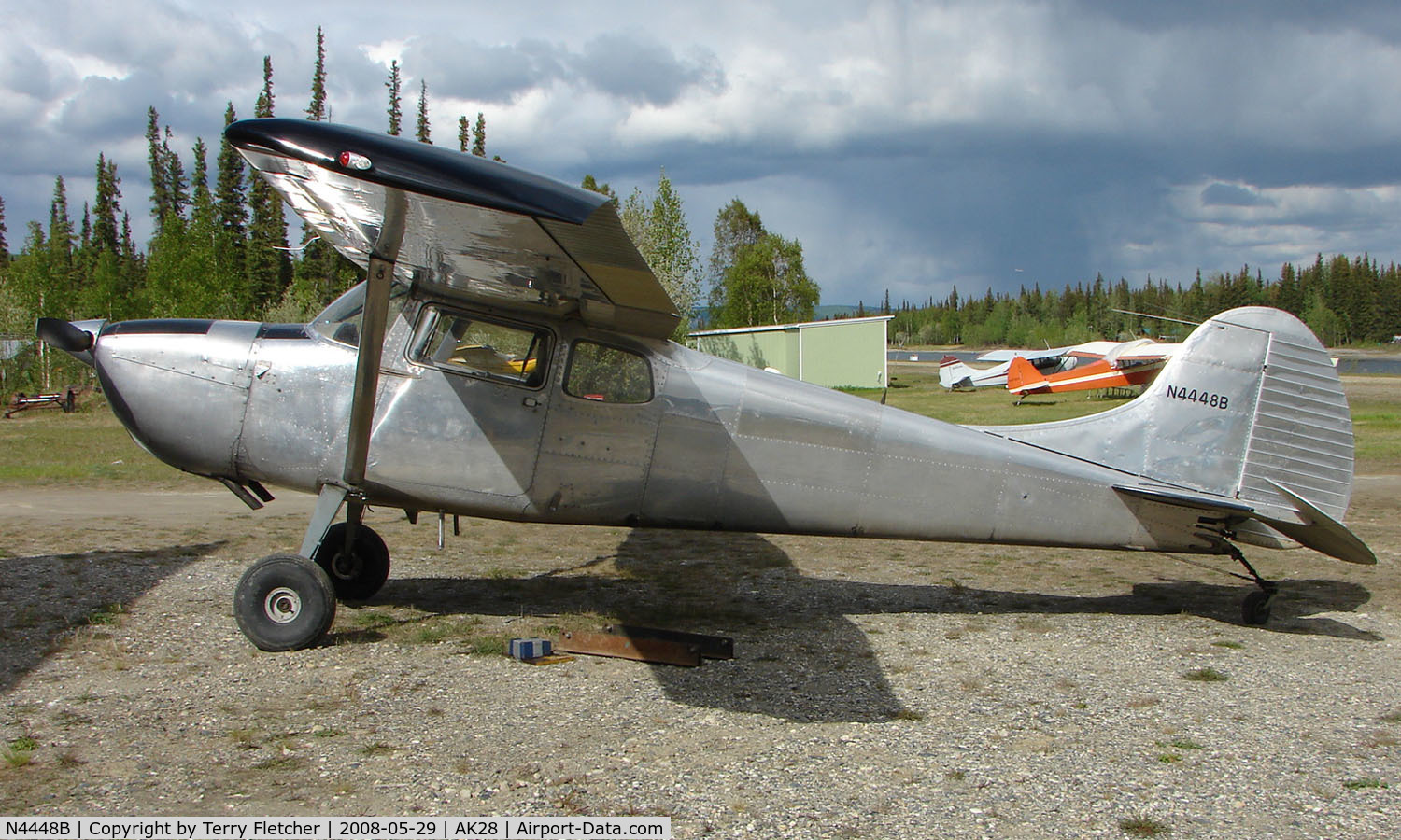 N4448B, 1955 Cessna 170B C/N 26792, Cessna 170B at Chena Marina in Alaska