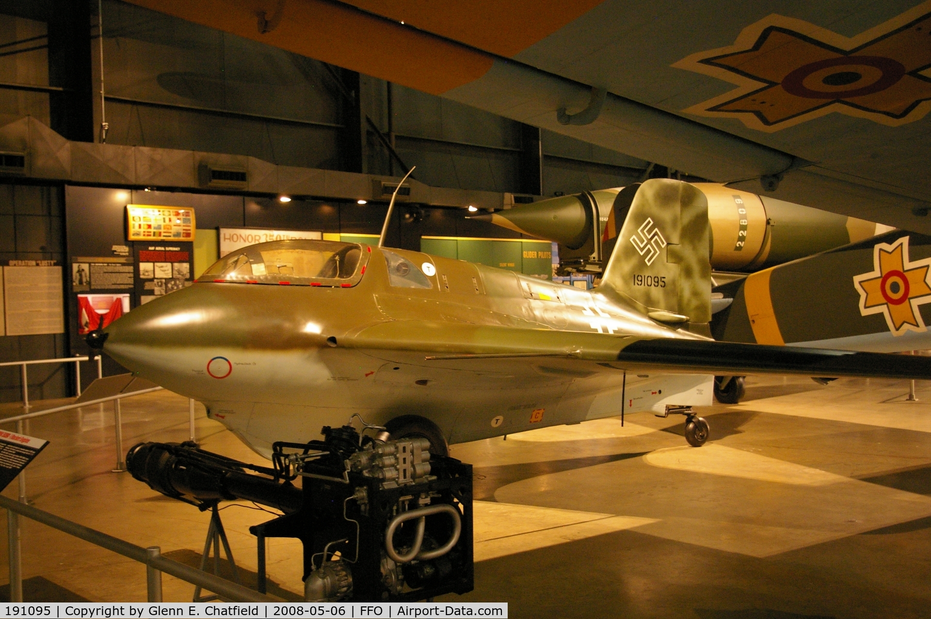 191095, Messerschmitt Me-163B Komet C/N Not found 191095, Displayed at the National Museum of the U.S. Air Force