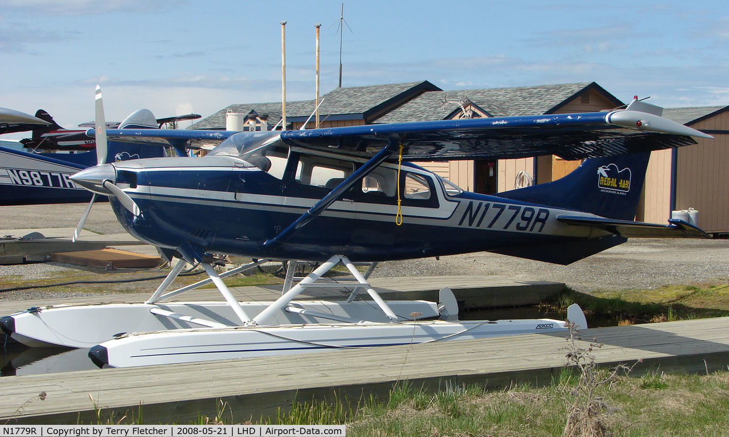 N1779R, 1978 Cessna U206G Stationair C/N U20604379, Cessna U206G of Regal Air on home dock at Lake Hood
