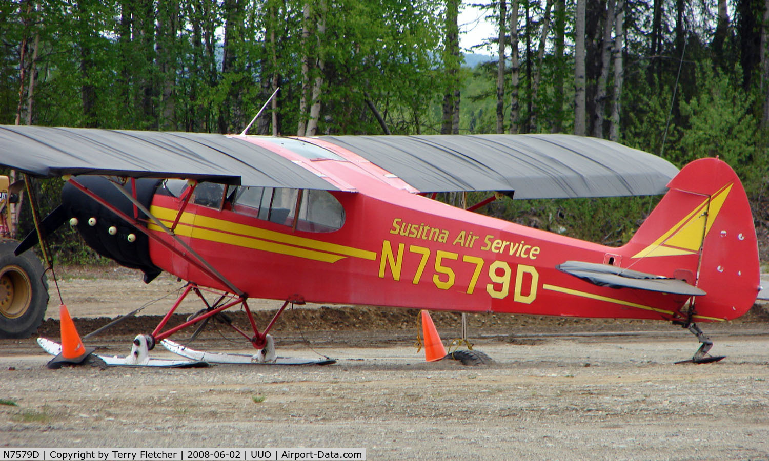 N7579D, 1957 Piper PA-18-150 Super Cub C/N 18-5867, Susitna Air Services Piper Pa-18-150 at Willow Airport