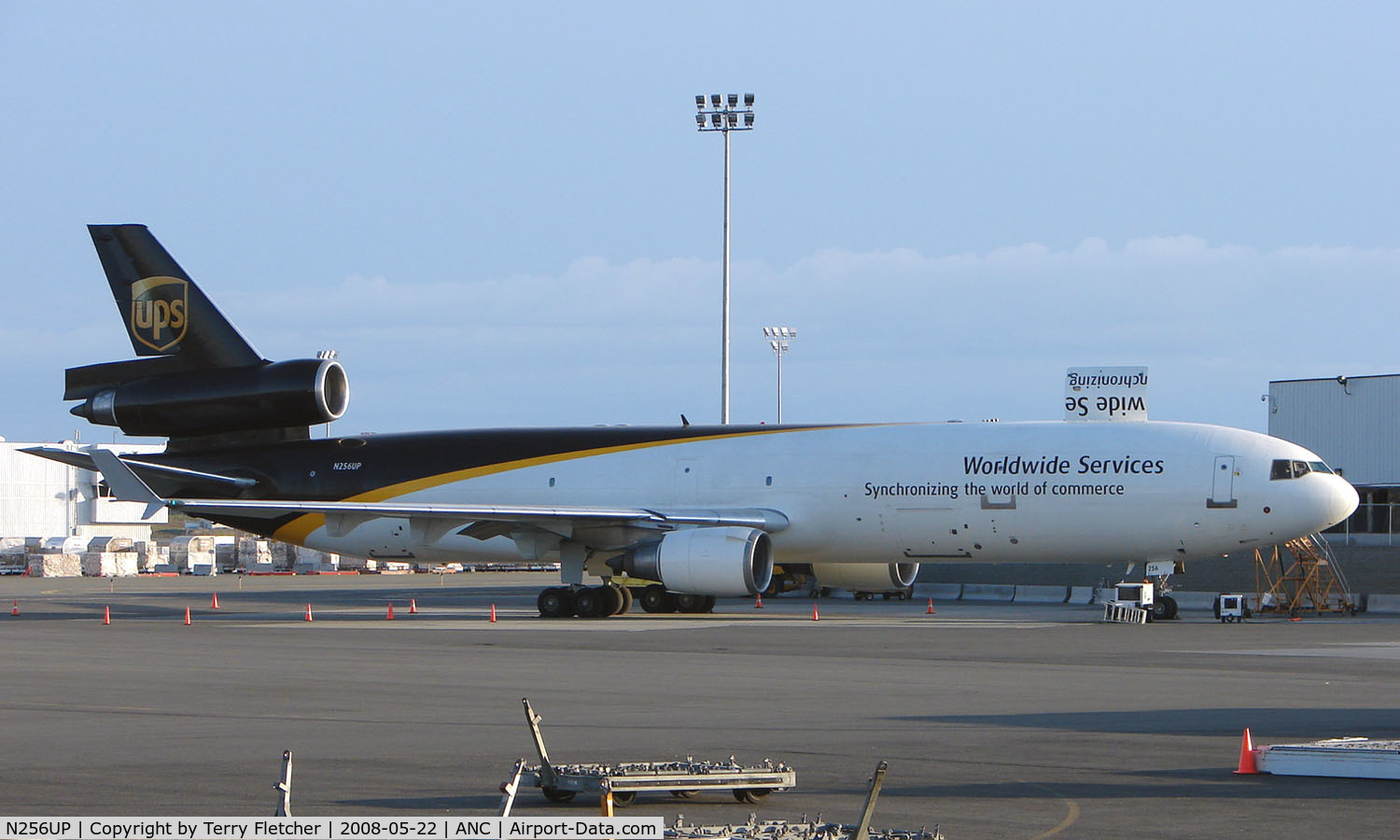 N256UP, 1992 McDonnell Douglas MD-11F C/N 48405, UPS MD11 at Anchorage