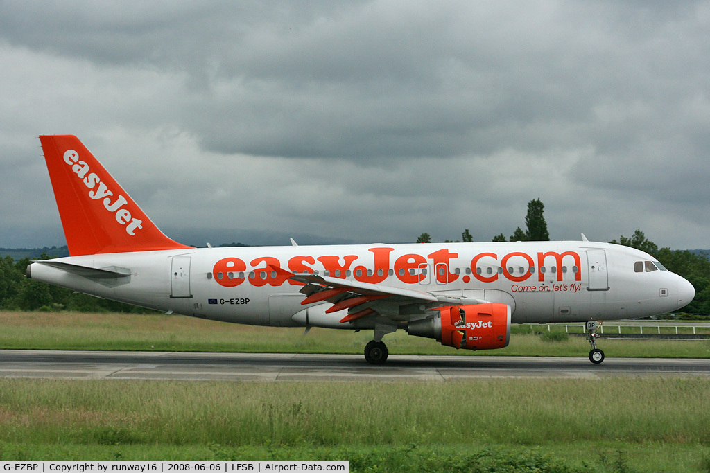G-EZBP, 2007 Airbus A319-111 C/N 3084, easyJet arriving from SXF
