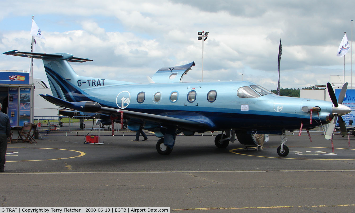 G-TRAT, 2006 Pilatus PC-12/45 C/N 710, Aircraft on static display at AeroExpo 2008 at Wycombe Air Park , Booker , United Kingdom