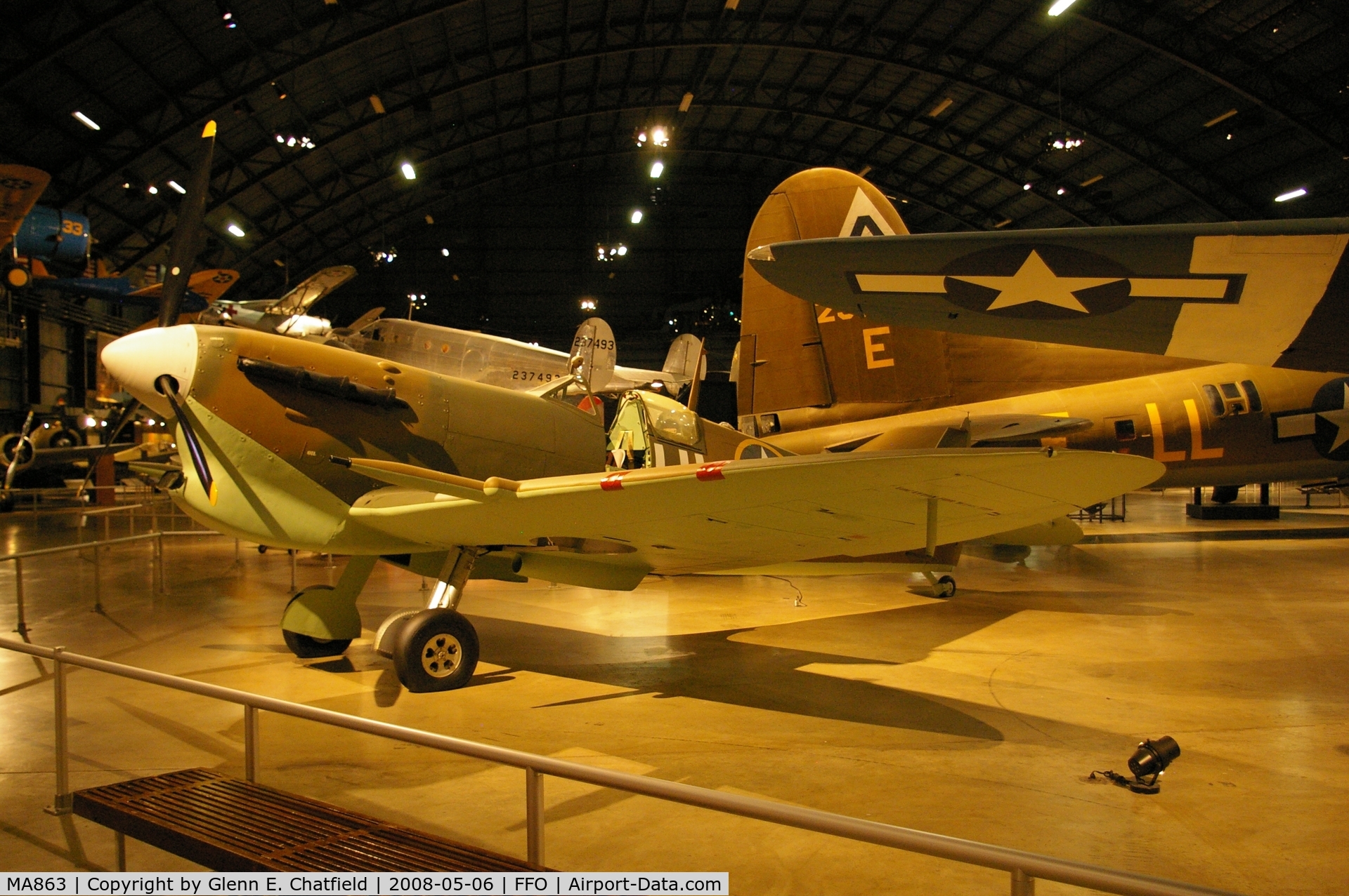 MA863, 1943 Supermarine 349 Spitfire F.Vc C/N Not found MA863, Displayed at the National Museum of the U.S. Air Force