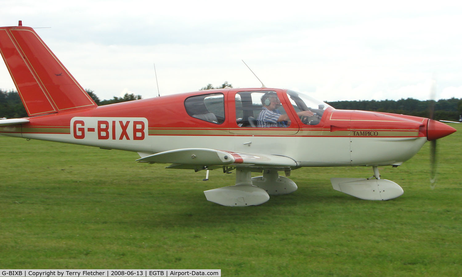 G-BIXB, 1981 Socata TB-9 Tampico C/N 208, Visitor  during  AeroExpo 2008 at Wycombe Air Park , Booker , United Kingdom