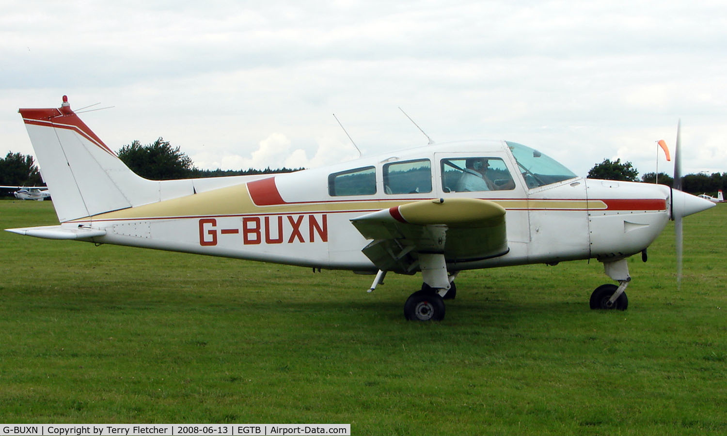 G-BUXN, 1976 Beech C23 Sundowner 180 Sundowner 180 C/N M-1752, Visitor  during  AeroExpo 2008 at Wycombe Air Park , Booker , United Kingdom