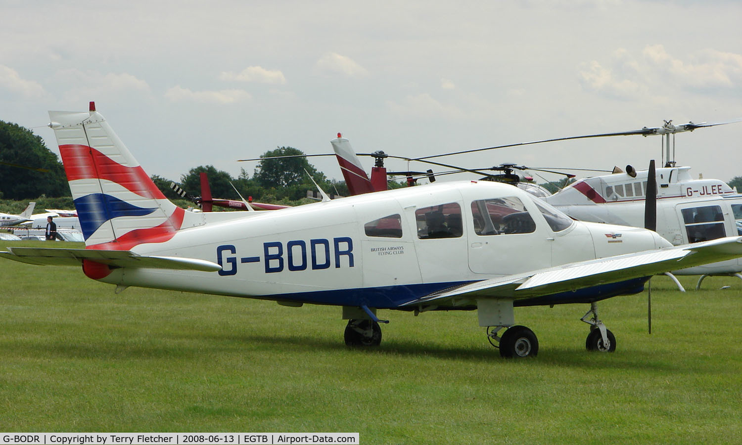 G-BODR, 1979 Piper PA-28-161 Cherokee Warrior II C/N 28-8116318, Resident aircraft parked  during  AeroExpo 2008 at Wycombe Air Park , Booker , United Kingdom
