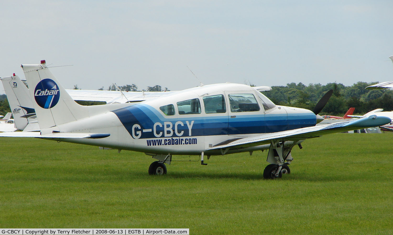 G-CBCY, 1977 Beech C24R Sierra Super C/N MC-491, Visitor  during  AeroExpo 2008 at Wycombe Air Park , Booker , United Kingdom
