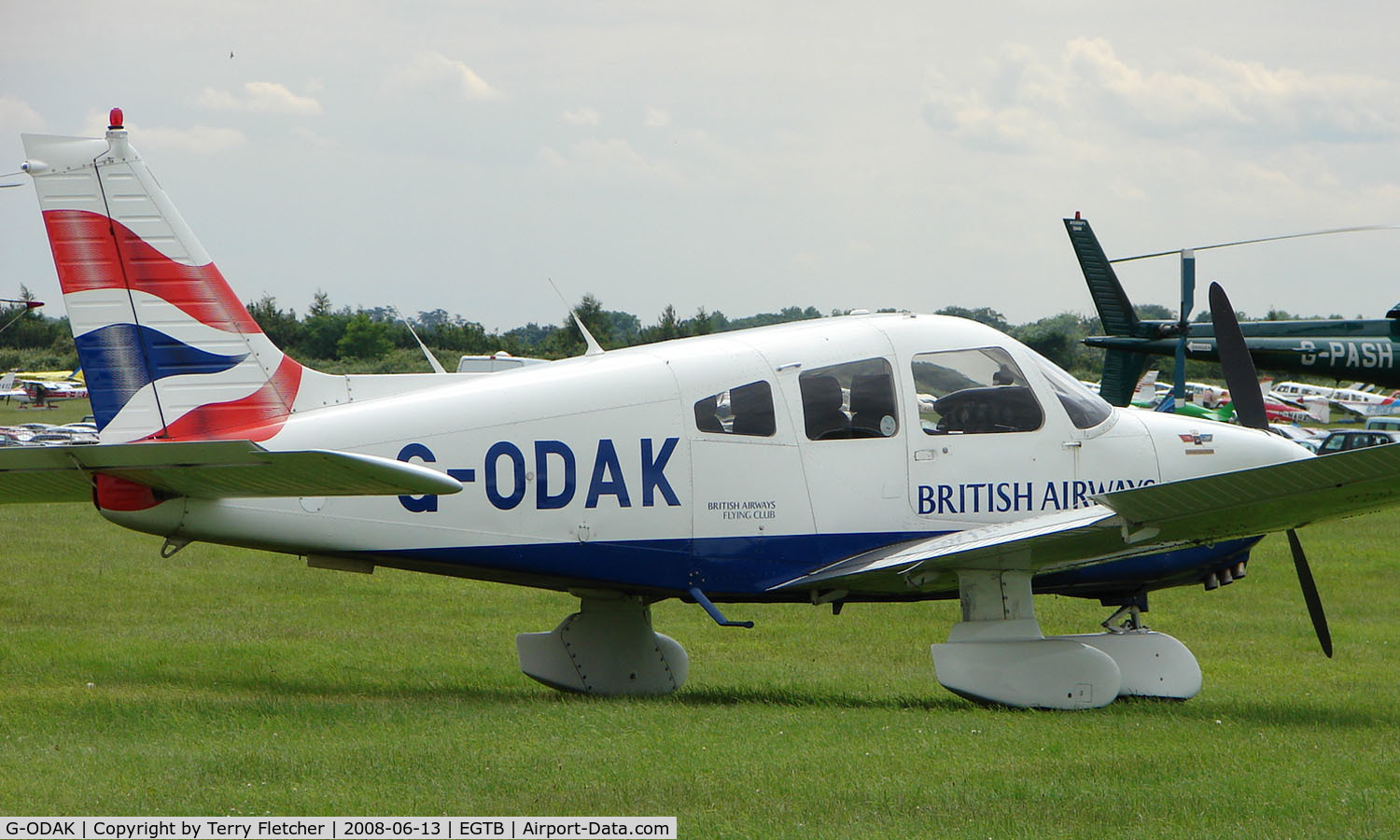 G-ODAK, 1979 Piper PA-28-236 Dakota C/N 28-7911162, Resident aircraft parked  during  AeroExpo 2008 at Wycombe Air Park , Booker , United Kingdom