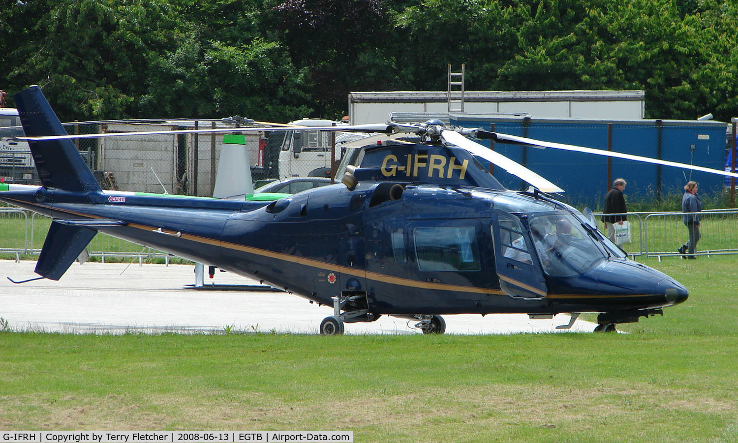G-IFRH, 1990 Agusta A-109C C/N 7619, Visitor  during  AeroExpo 2008 at Wycombe Air Park , Booker , United Kingdom