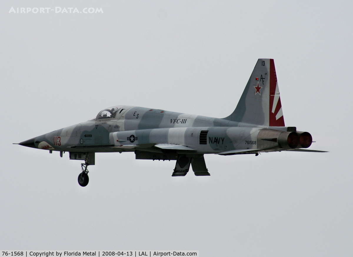 76-1568, 1976 Northrop F-5E Tiger II C/N L.1043, F-5 Tiger II in aggressor colors