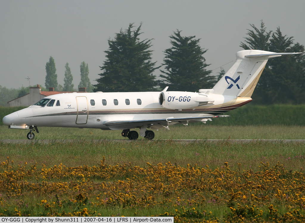 OY-GGG, 1994 Cessna 650 Citation VII C/N 650-7039, Ready for departure...